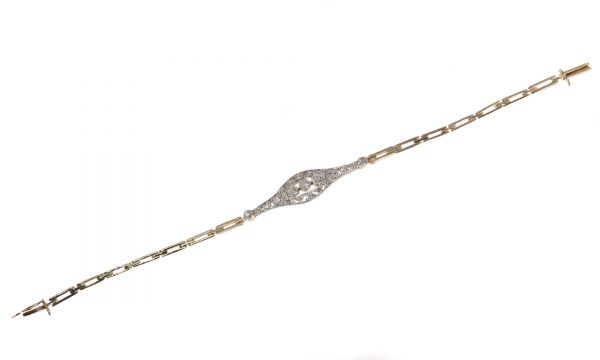 Antique Art Deco Brilliant Cut Diamond Bracelet