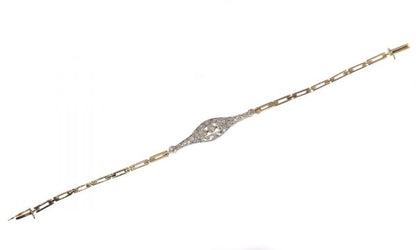 Antique Art Deco Brilliant Cut Diamond Bracelet