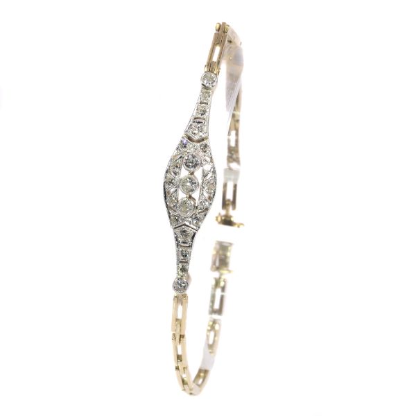 Antique Art Deco Brilliant Cut Diamond Bracelet