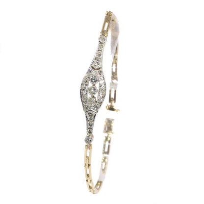 Antique Art Deco Brilliant Cut Diamond Bracelet