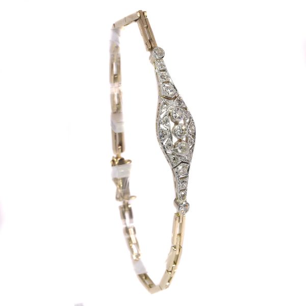 Antique Art Deco Brilliant Cut Diamond Bracelet