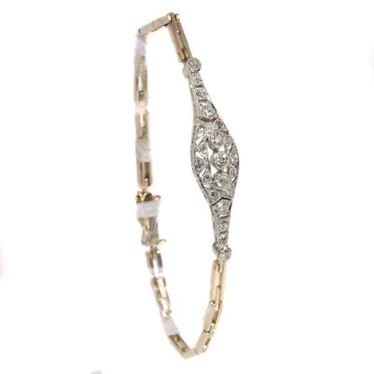 Antique Art Deco Brilliant Cut Diamond Bracelet