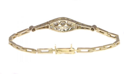 Antique Art Deco Brilliant Cut Diamond Bracelet