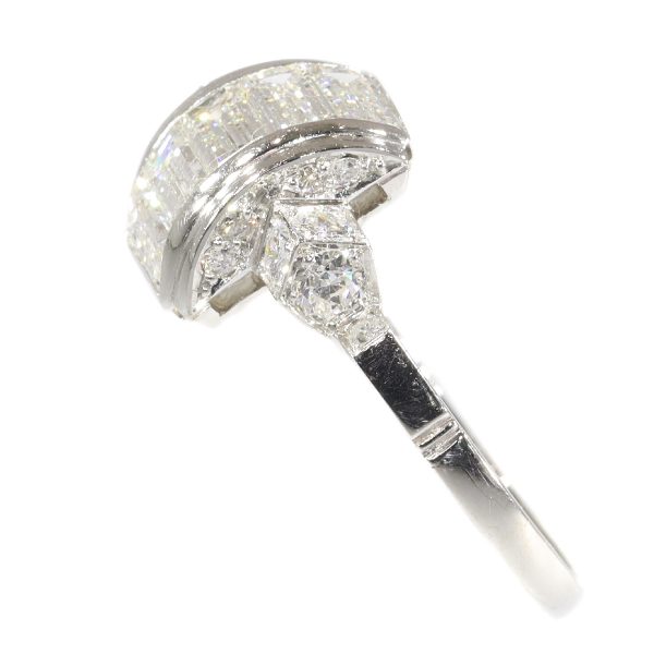 Vintage Fifties Art Deco Style Diamond Engagement Ring