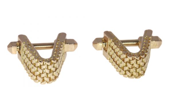 Vintage Fifties Sturdy 18ct Gold Cufflinks