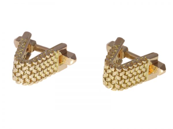 Vintage Fifties Sturdy 18ct Gold Cufflinks