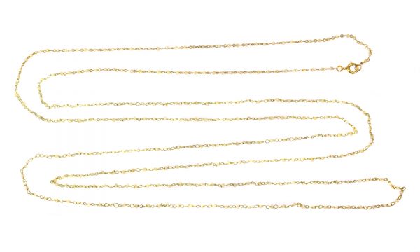 Antique French 18ct Gold Fine Necklace with Natural Seed Pearls, 19th century Circa 1870