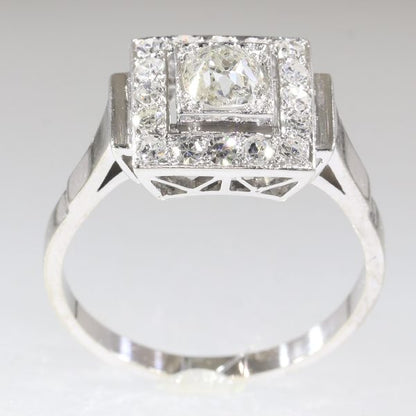 Vintage Retro 0.75ct Old European Cut Diamond Cluster Dress Ring, Circa 1950s