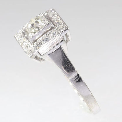 Vintage Retro 0.75ct Old European Cut Diamond Cluster Dress Ring, Circa 1950s