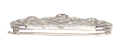 Art Deco Old Cut Diamond Brooch