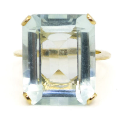 Retro 20.95ct Aquamarine Cocktail Ring