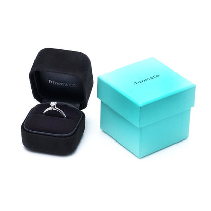 Tiffany and Co Princess Cut Diamond Solitaire Engagement Ring