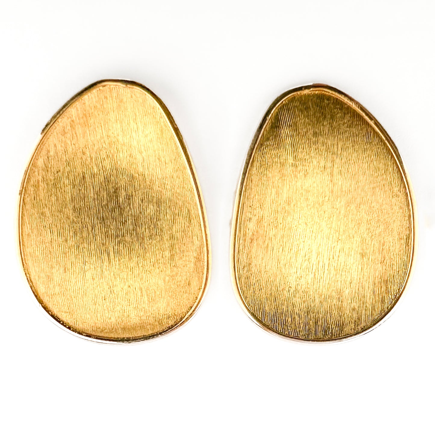 Contemporary Italian Marco Bicego Lunaria 18ct Yellow Gold Stud Earrings