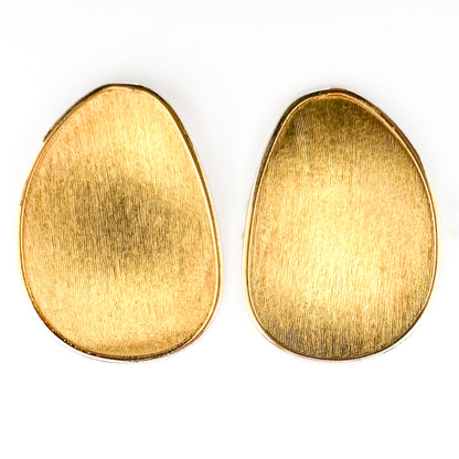 Contemporary Italian Marco Bicego Lunaria 18ct Yellow Gold Stud Earrings