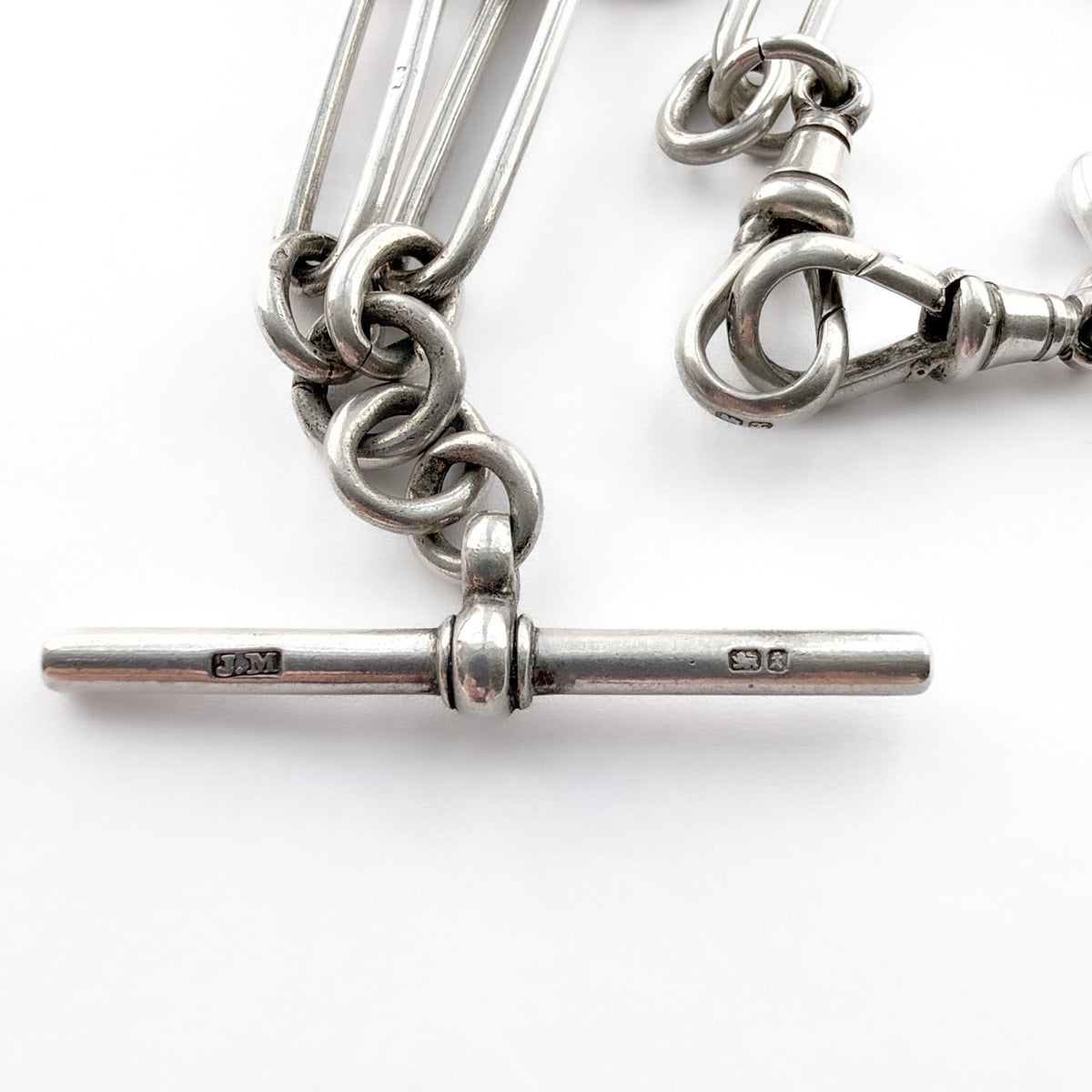 Silver Trombone Link 18" Albert Chain