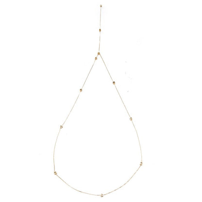 Gucci 18ct Yellow Gold G Logo Cube Long Chain Necklace with Adjustable Clasp