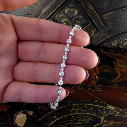 Modern Diamond Tennis Bracelet, 1.50 carats