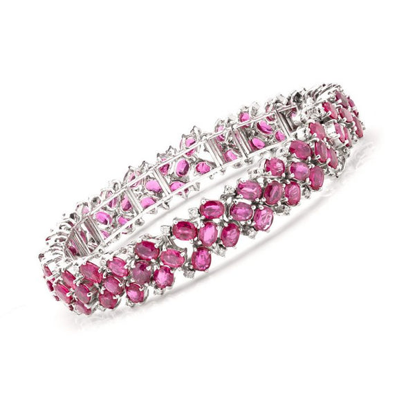 22.50ct Ruby and Diamond Bracelet