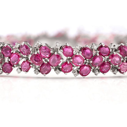 22.50ct Ruby and Diamond Bracelet