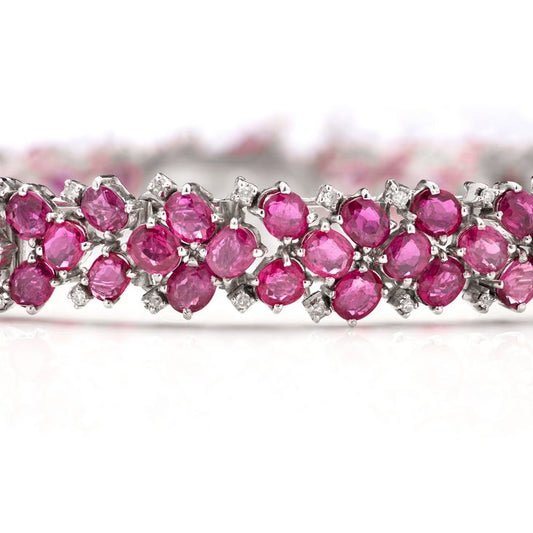 22.50ct Ruby and Diamond Bracelet