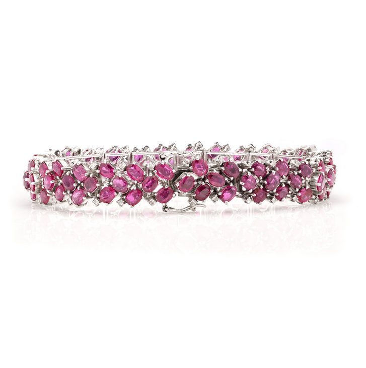 22.50ct Ruby and Diamond Bracelet