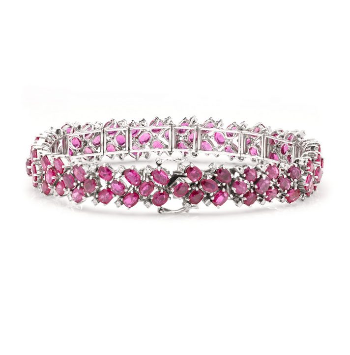 22.50ct Ruby and Diamond Bracelet