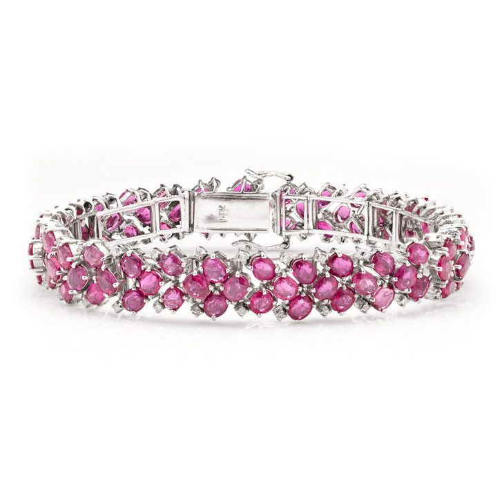 22.50ct Ruby and Diamond Bracelet