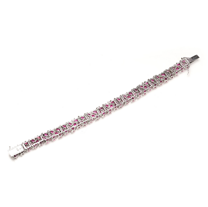 22.50ct Ruby and Diamond Bracelet