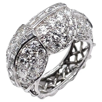 Vintage Cartier 1940s Retro 4ct Diamond Ring