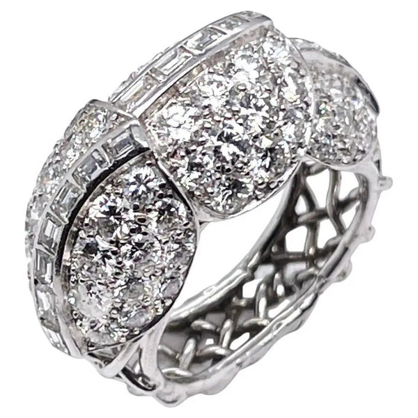 Vintage Cartier 1940s Retro 4ct Diamond Ring