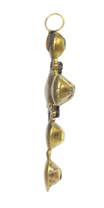 Georgian 18 Carat Yellow Gold And Diamond Cross Pendant