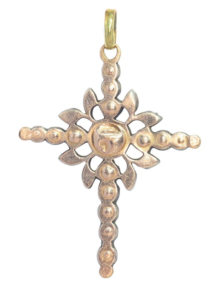 Antique Victorian Diamond Cross Pendant