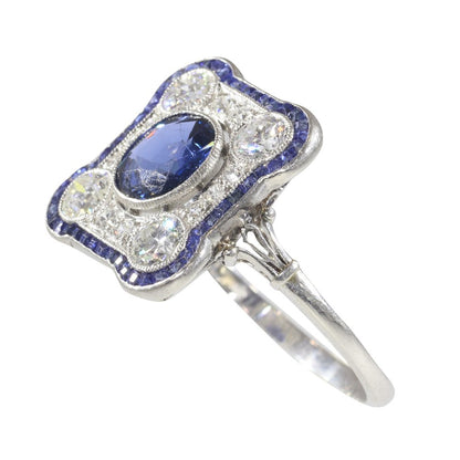 Art Deco sapphire ring