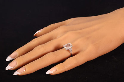 Vintage 4.73ct Old Oval Brilliant Cut Diamond Engagement Ring