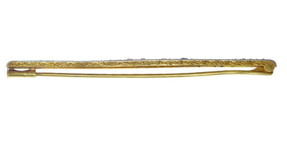 Antique Art Deco Diamond and Sapphire Bar Brooch