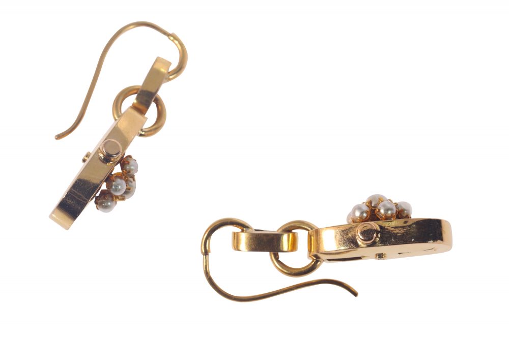 Victorian Antique Chain Gold Drop Earrings