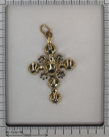 Georgian Diamond Cross Pendant