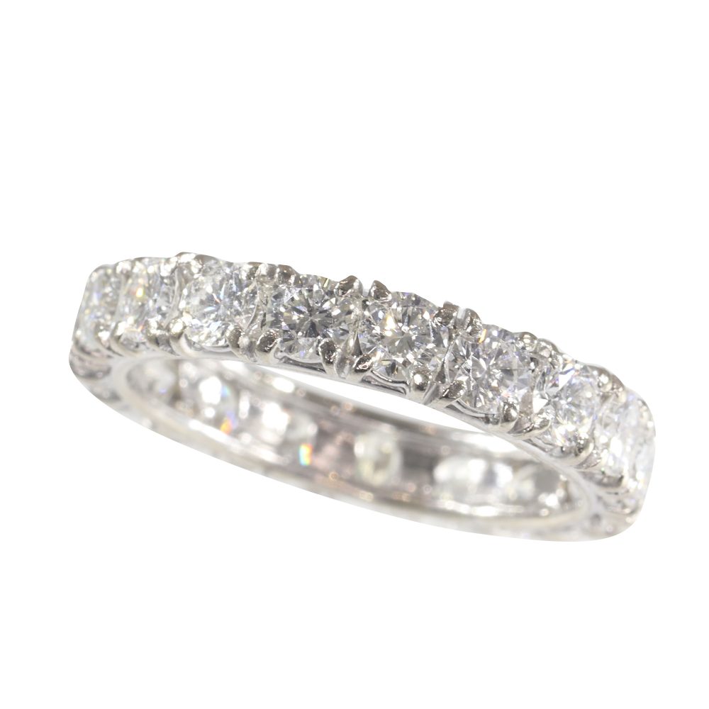 Vintage 3.20ct Diamond Full Eternity Ring
