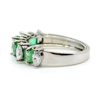 Vintage Emerald and Diamond Ring