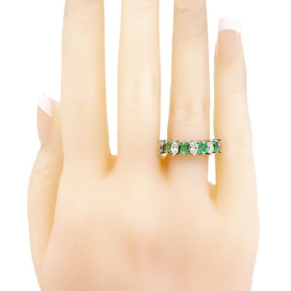 Vintage Emerald and Diamond Ring