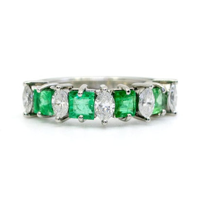 Vintage Emerald and Diamond Ring