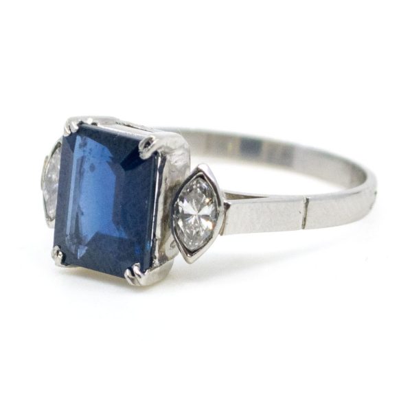 Vintage Sapphire and Diamond Ring
