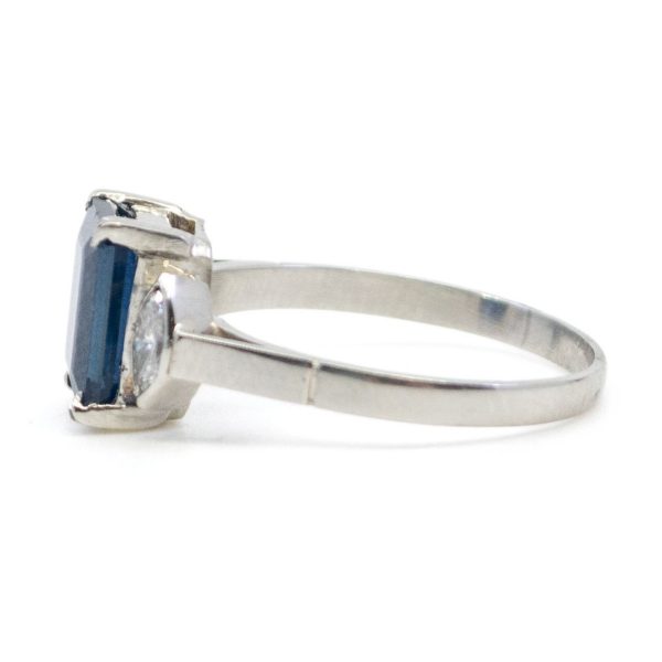 Vintage Sapphire and Diamond Ring