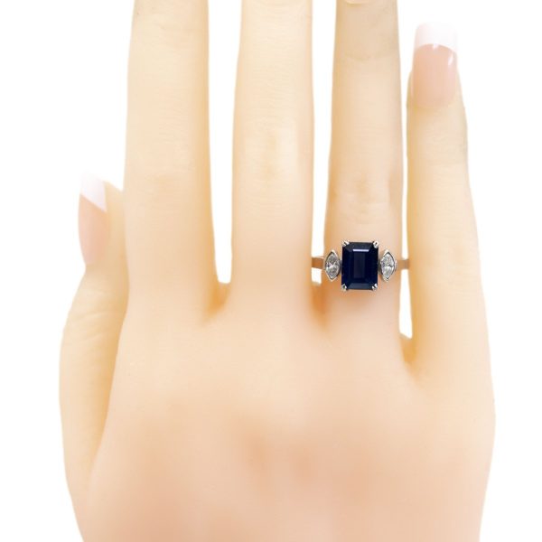 Vintage Sapphire and Diamond Ring