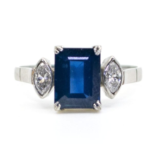 Vintage Sapphire and Diamond Ring