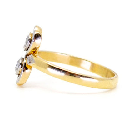 Antique Art Deco Two Stone Diamond Ring