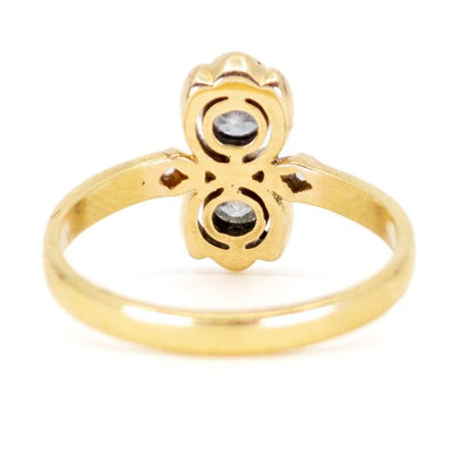 Antique Art Deco Two Stone Diamond Ring