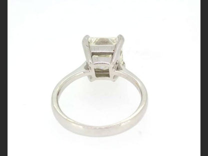 Princess Cut Diamond Solitaire Ring, 3.13 carats, 18ct White Gold