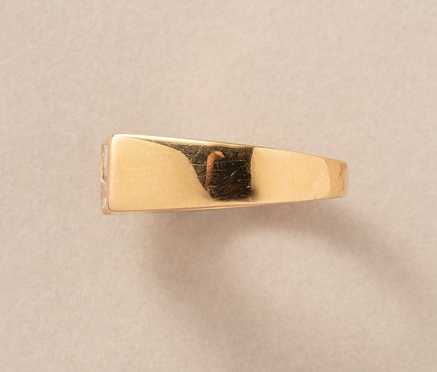 Modern Oscar Heyman 18ct Gold & Diamond Ring