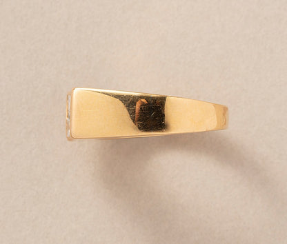 Modern Oscar Heyman 18ct Gold & Diamond Ring